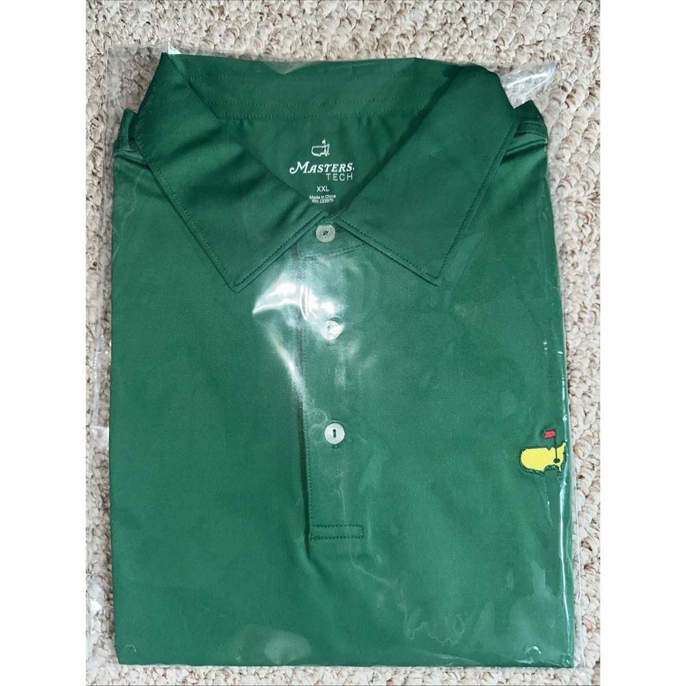 2026 Masters Tech Tournament Pine Green Golf XXL Polo Shirt Augusta National NEW